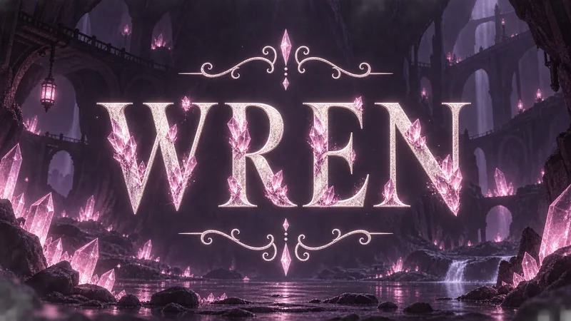 Hollow Knight Font Generator sample showing WREN