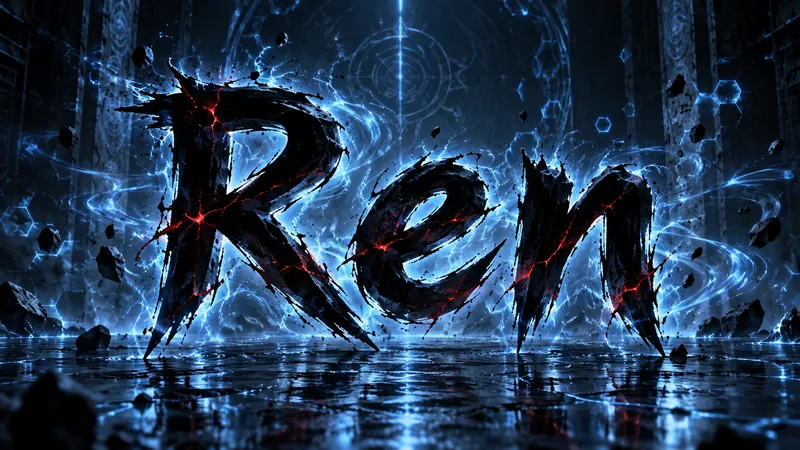 JJK Font Generator sample showing Ren