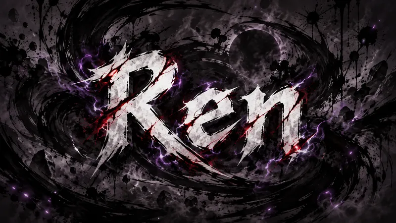 JJK Font Generator sample showing Ren