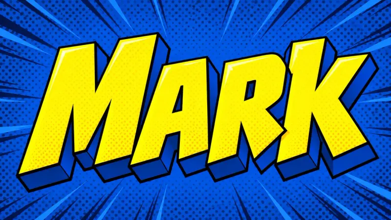 Invincible Font Generator sample showing Mark