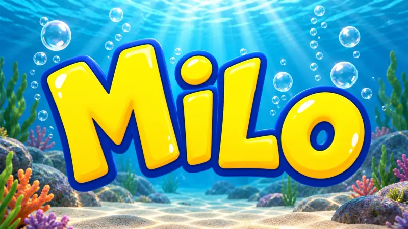 SpongeBob Font Generator sample showing Milo