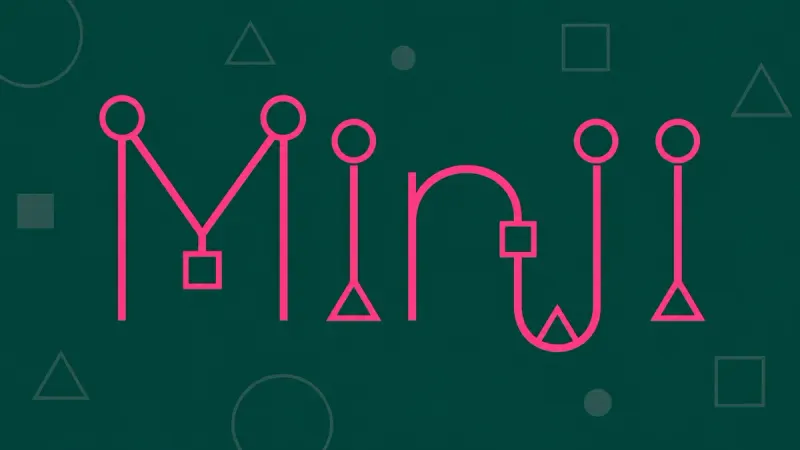 Squid Game Font Generator sample showing Minji
