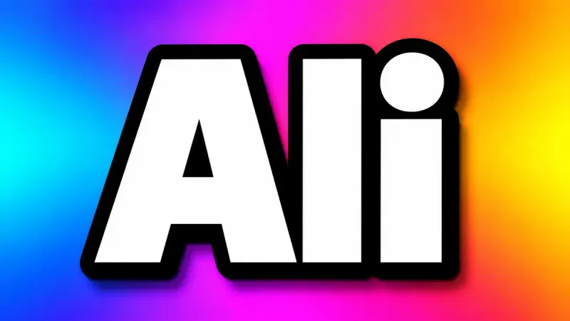 YouTube Thumbnail Font Generator sample showing Ali